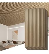 Art3d 12-Pack Slat Design 3D Wall Panels for Interior Wall Decor, 2x4 FT PVC Decorative Drop Ceil...