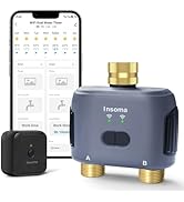 WiFi Water Timer for Garden Hose with Brass Inlet &amp; Outlet,Smart Hose Timer with WiFi Hub, APP &amp; ...
