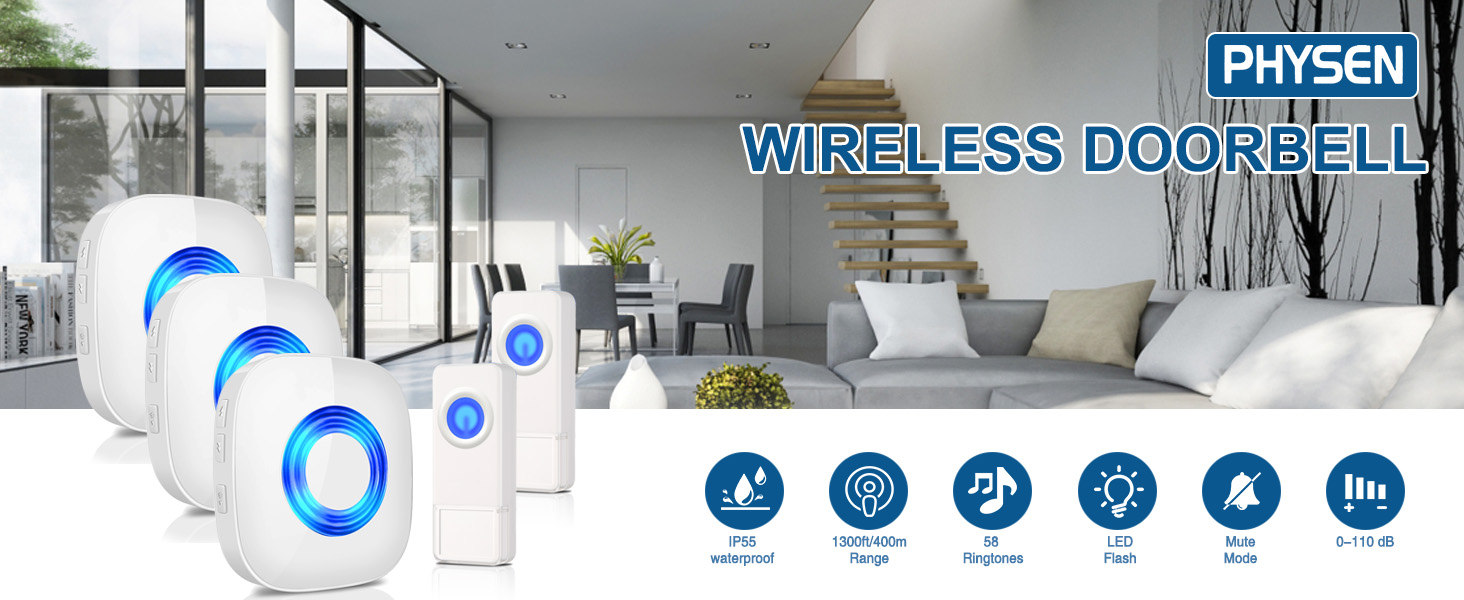 PHYSEN wireless doorbell