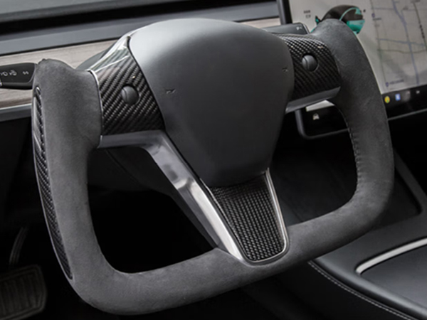 Yoke Steering Wheel for Model 3/Y-2017-2023 Personalized, Modified Real Carbon Fiber Steering Wheel