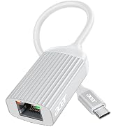 acer USB C to Ethernet Adapter, Gigabit RJ45 to USB C (Thunderbolt 3/4 Compatible), Driver Free 1...