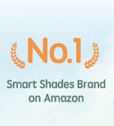 Yoolax Motorized Cellular Shades Compatible with Alexa, Blackout Motorized Blinds with Remote Sma...