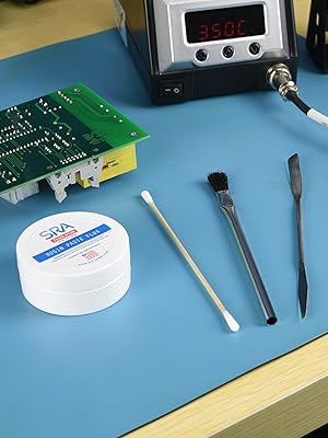 SRA, 135, flux, puck, tools, spatula, brush, aoyue, solder, soldering, station, board, circuit, pcb