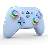 PeriphX Wireless Switch Controllers for Nintendo Switch,6-Axis Gyro,Turbo Function,7-Color RGB Li...