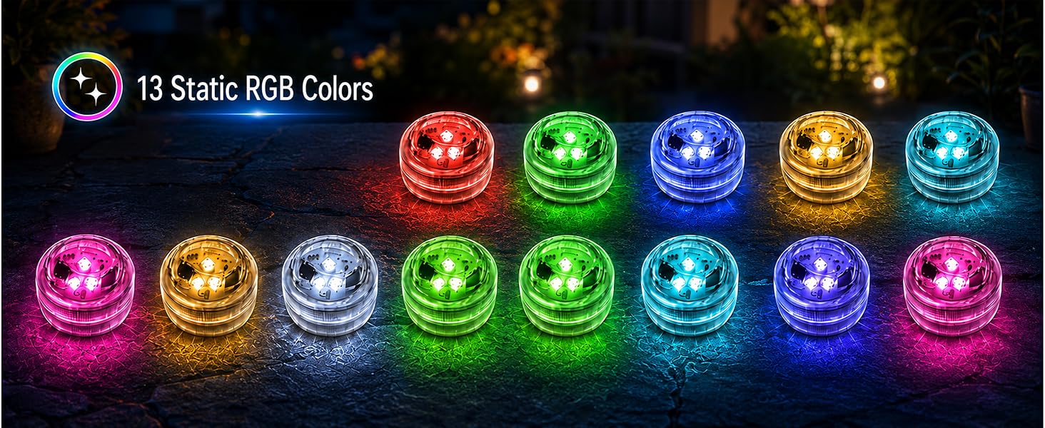 waterproof color changing tea lights