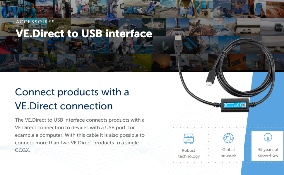 VE.Direct to USB Interface header