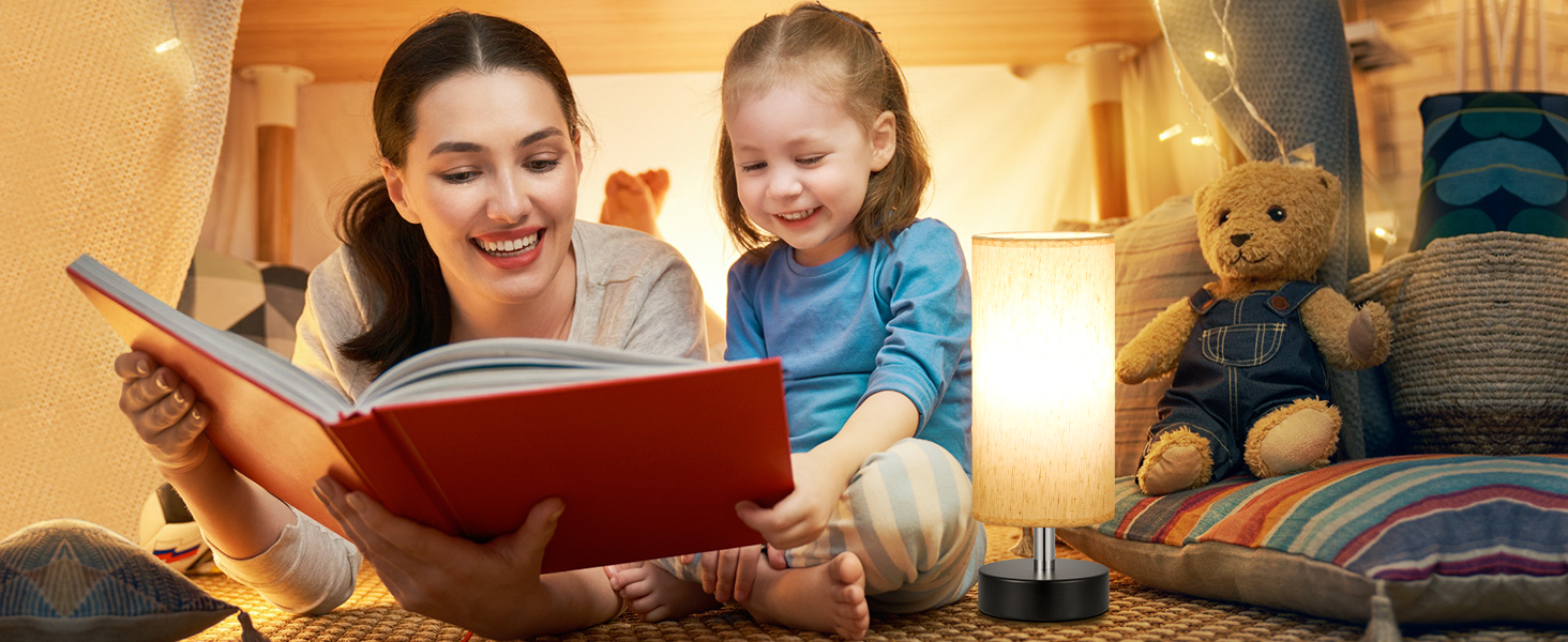 Small Table Lamp for Bedroom with Night Stands Bedside Lamps