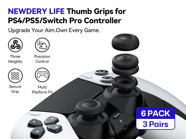 Anti-Slip Silicone Joystick Caps