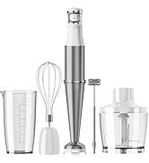 Immersion Blender Handheld Corded Hand Blenders Set 1100W, Trigger Variable Speed 5 in 1 Stick Em...