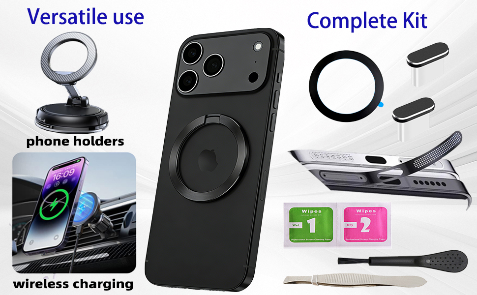 iphone Speaker Dust Cover USB C Dust Plug Magnetic Charging Ring