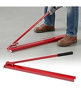 Heavy-Duty Manual Rebar Bender, Upgraded Hand Operated Metal Bending Tool for 3/8" (10 mm) Rebar,...