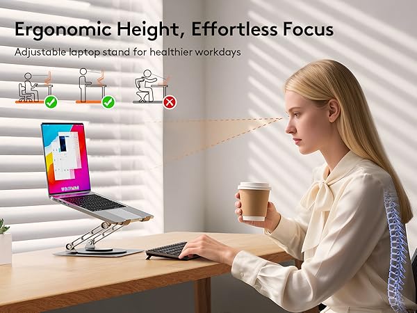 Ergonomic Laptop Stand for Desk