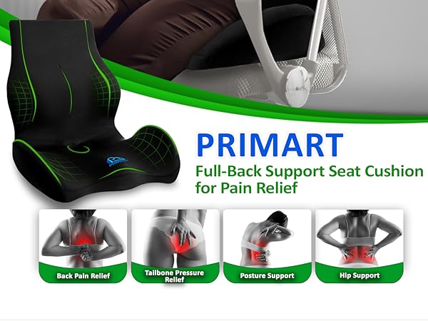 Full Back Support Seat Cushion