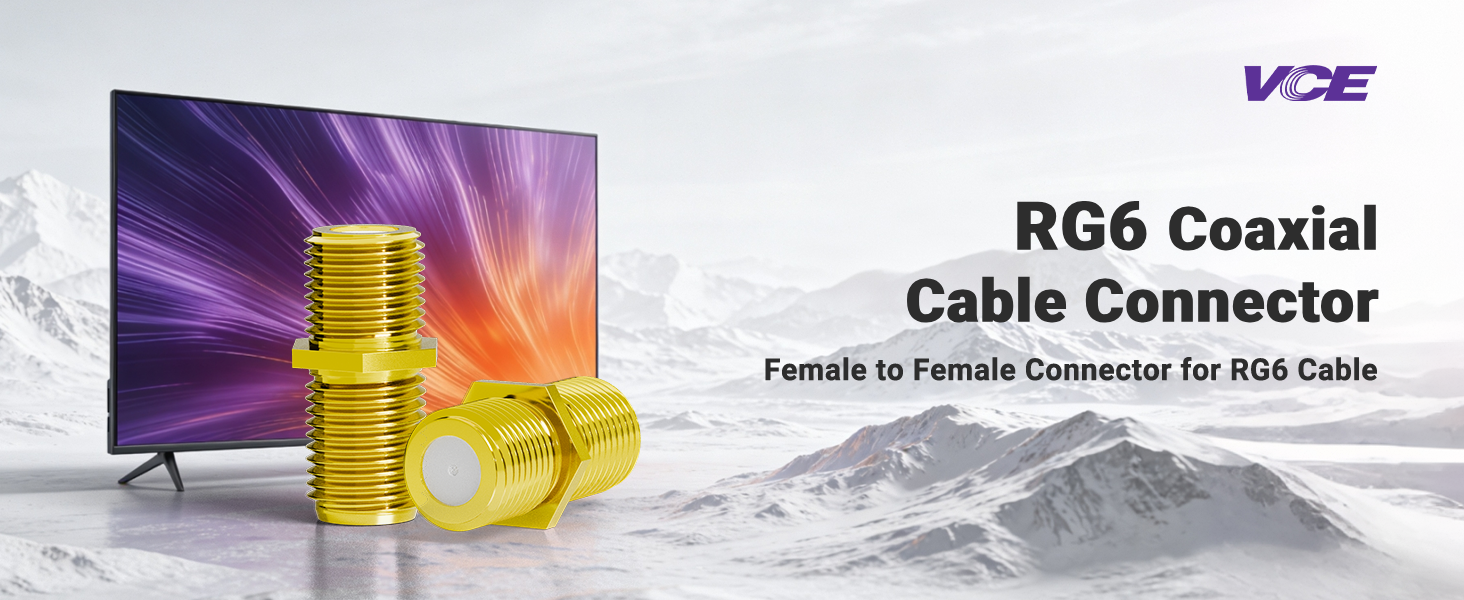 Gold-Plated Coaxial Cable Connector