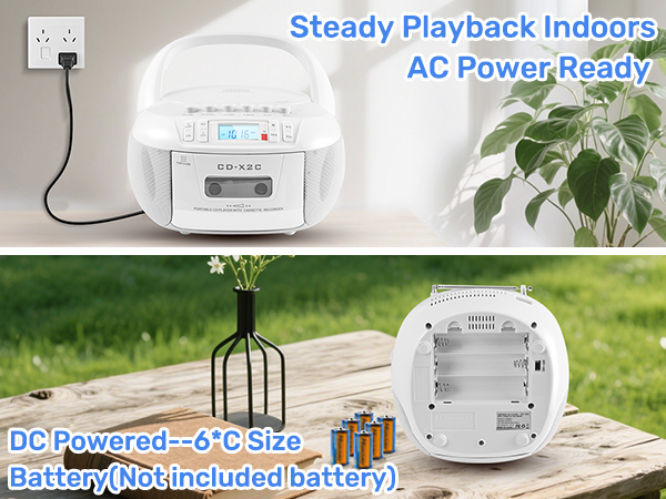 CD and Cassette Player