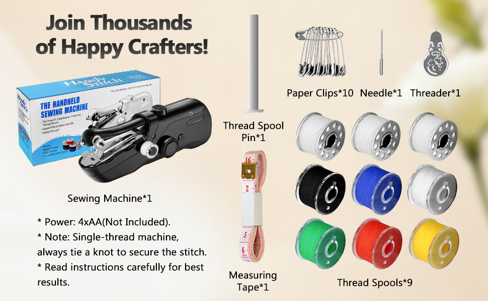 Complete Sewing Kit Included Get started right out of the box! This TMANI sewing machine