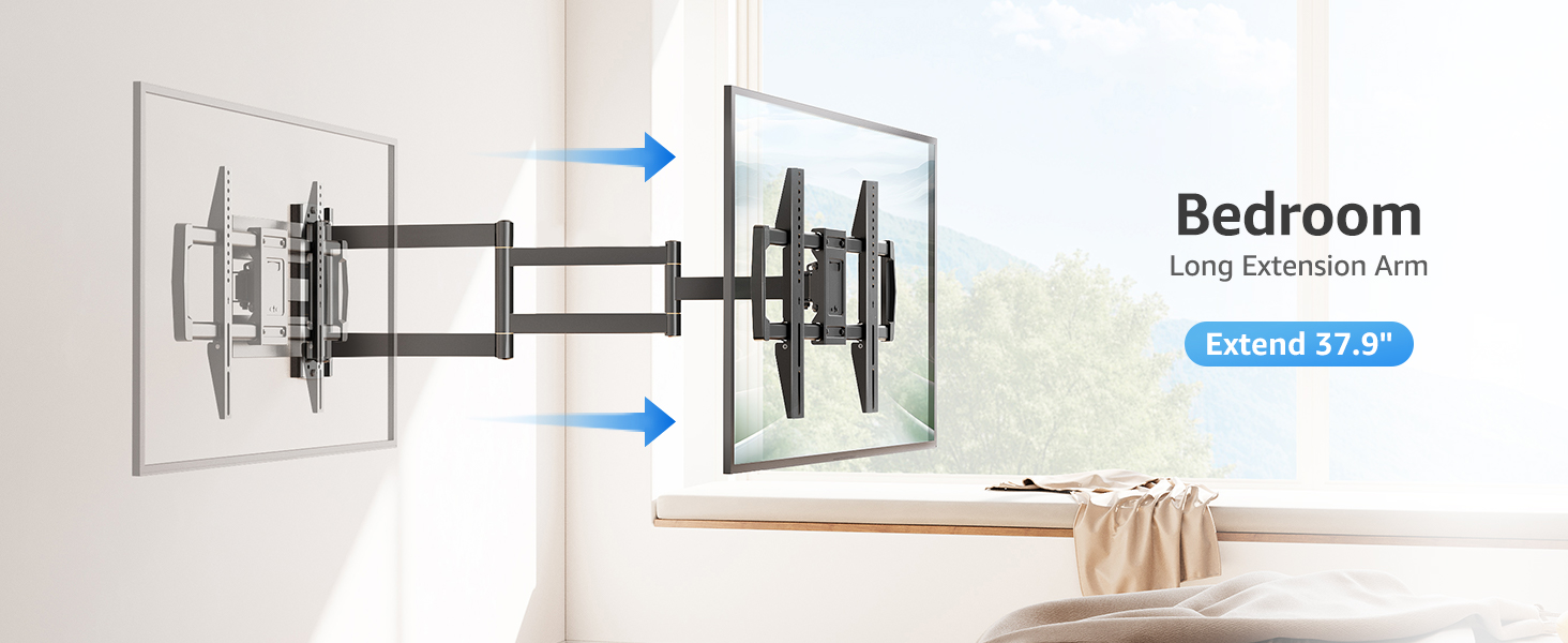 full motion tv mount 65 inch+