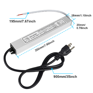 40W waterproof power supply
