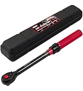 Hairich 3/8-Inch Torque Wrench, Dual-direction 10-45ft.lb/13.6-61Nm, 72-Tooth Dual Range Scales T...