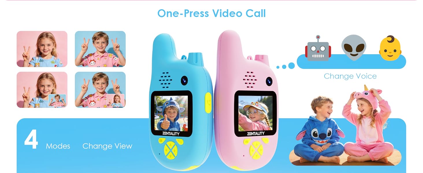 kids video walkie talkies, walkie talkies with camera, no wifi kids walkie talkies