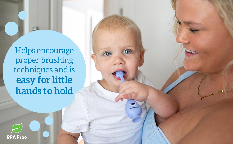 Helps encourage proper brushing techniques &amp;amp; easy to hold