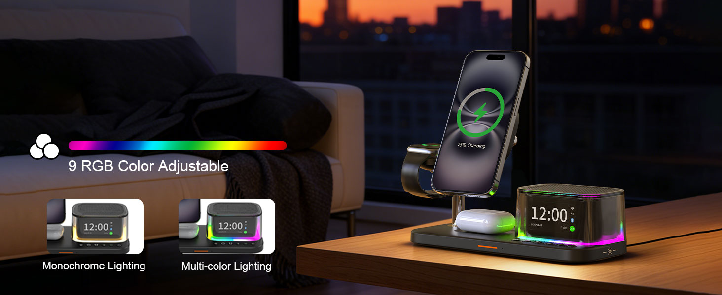 7 in 1 wireless charging station