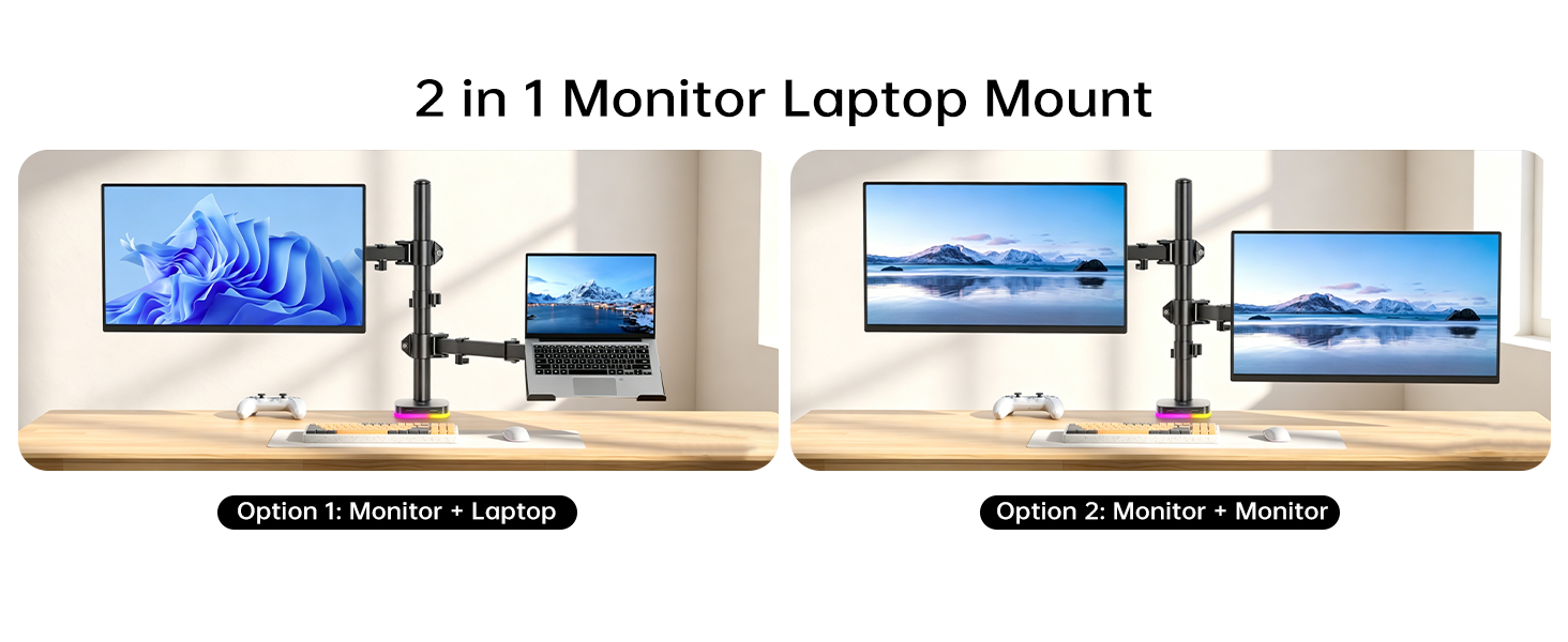 RGB Laptop &amp;amp; Monitor Stand