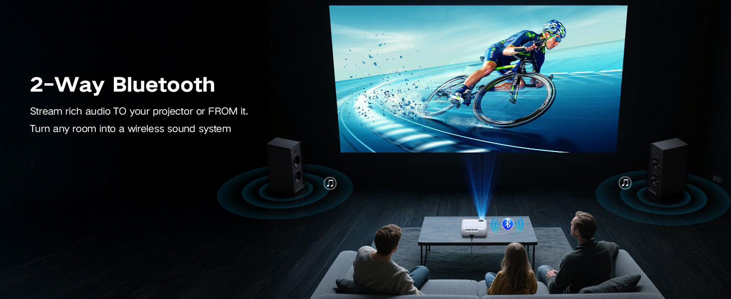 Bluetooth projector