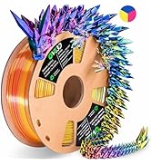 OVV3D Silk PLA Filament 1.75mm+ /- 0.02mm, Tri-Color 3D Printer Filament High Speed Printing PLA+...