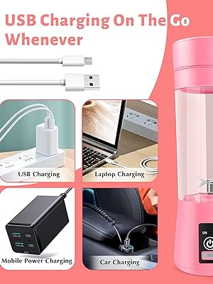 The Tukribish Portable Blender is super easy to charge , it came with a USB cable inside the box. 