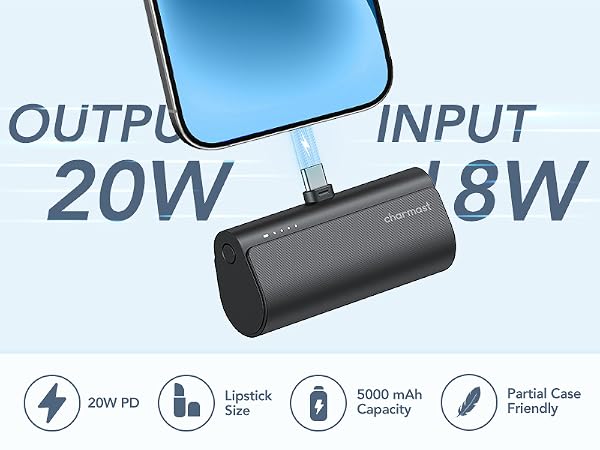 Small portable charger for iphone 15 16