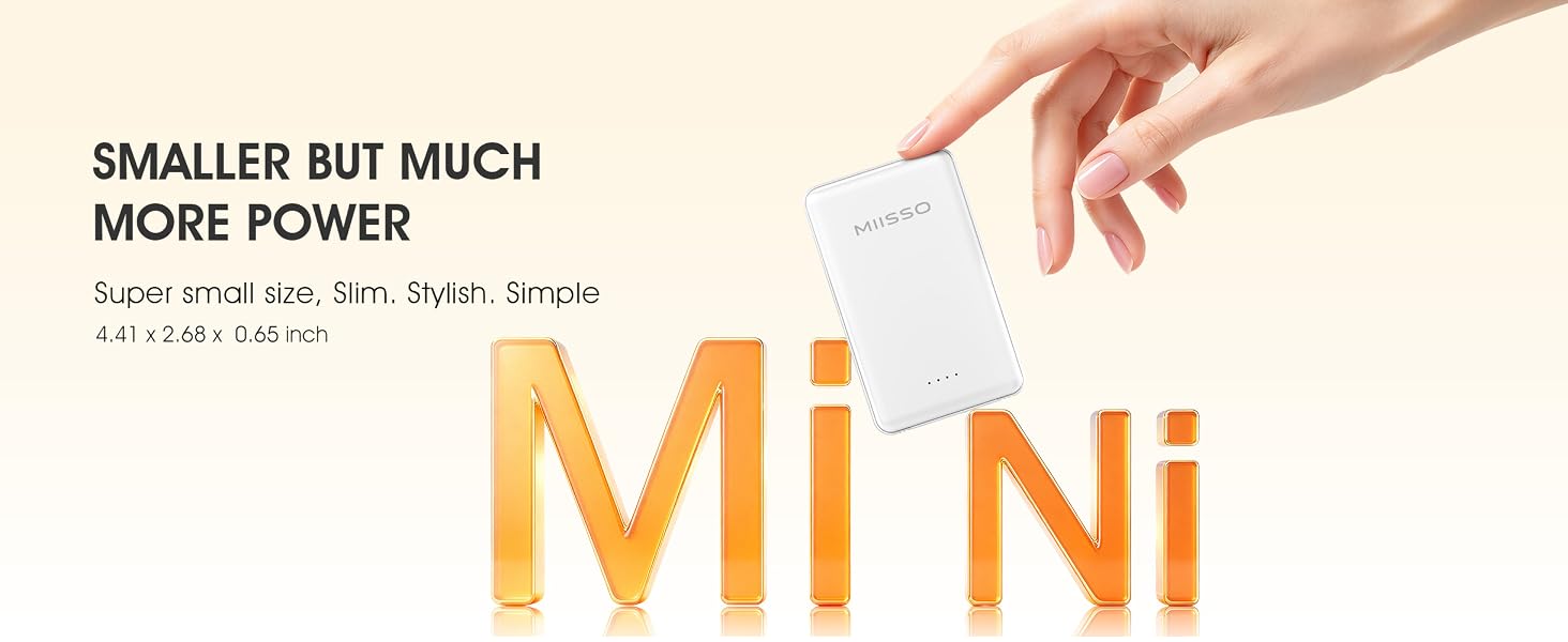 5000mah Ultra Slim Power Bank Pocket Size Mini Portable Charger Travel Essential Phone Charger