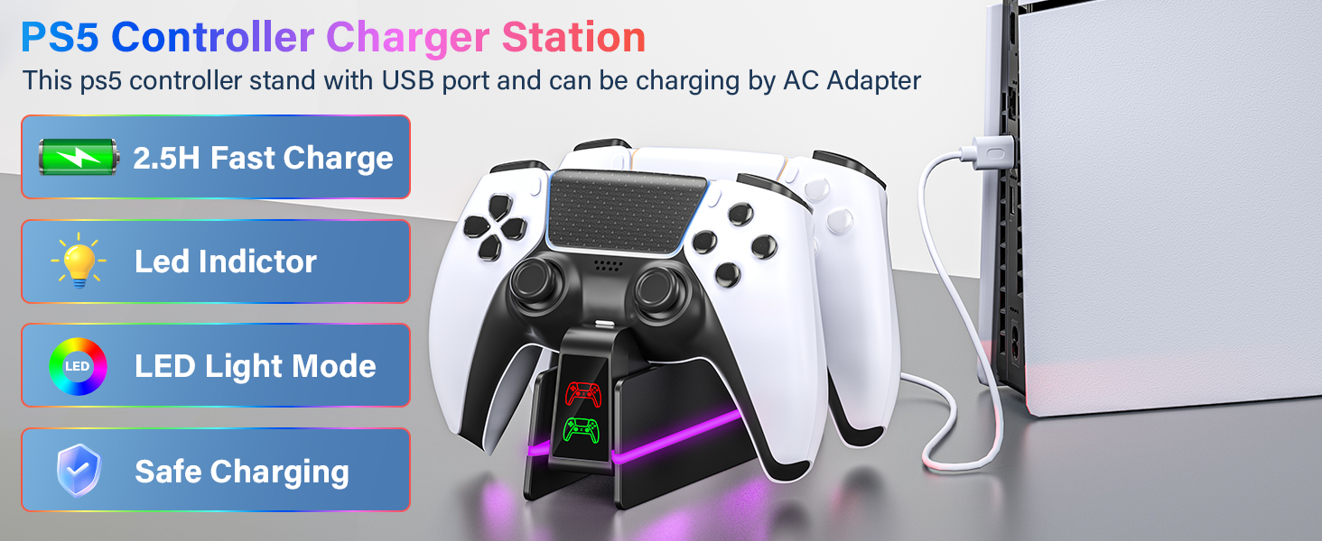 PS5 CONTROLLER CHARGING STATION