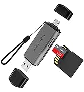 SD/Micro-SD Card Reader, WALNEW USB 3.0 and USB-C to SD/TF Memory Card Adapter for Mac,MacBook,Co...