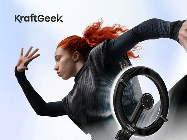 KraftGeek ring light with stand