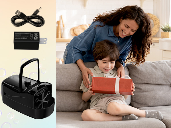 bubble machine for toddlers 1-3 for kids for parties for wedding bubble maker bubble blower