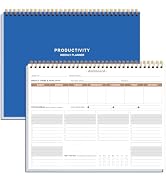 Weekly Productivity Planner - 8.5" x 11" Dashboard Desk Notepad Has 6 Focus Areas to List Tasks f...