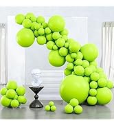 PartyWoo Lime Green Balloons, 127 pcs Lime Balloons Different Sizes Pack of 36 Inch 18 Inch 12 In...