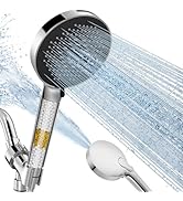 NSF Certified Filtered Shower Head with Handheld for Hard Water to Remove Chlorine High Pressure ...