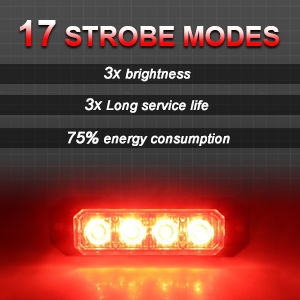 red emergency strobe light