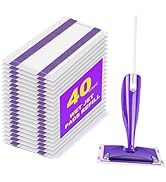 40 Count Mop Pads Refills for Swiffer Wet Jet Spray Mop, Disposable Multi Surface Wet Jet Mopping...