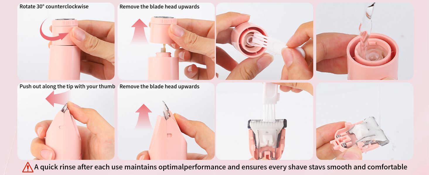 Electric Razor for Women Men Facial Hair Remover, Rechargeable Led Display Hair Removal Kit