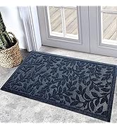 Bulijojo Outdoor Indoor Entrance Doormats,Durable Heavy Duty Welcome Mat,Thick Absorbent Natural ...
