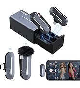 SYNCO Wireless Lavalier Microphone, P1ST 2.4GHz Lapel Mic with Charging Case for Type C USB C Sma...