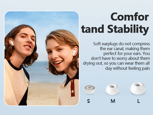 Wireless Earbuds 2025 NEW Bluetooth 5.4 Headphones Bass 3D Stereo, In-Ear Earphones with 4 ENC