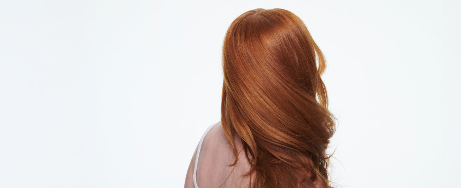 Healthy-looking red hair next to text about why this matters.