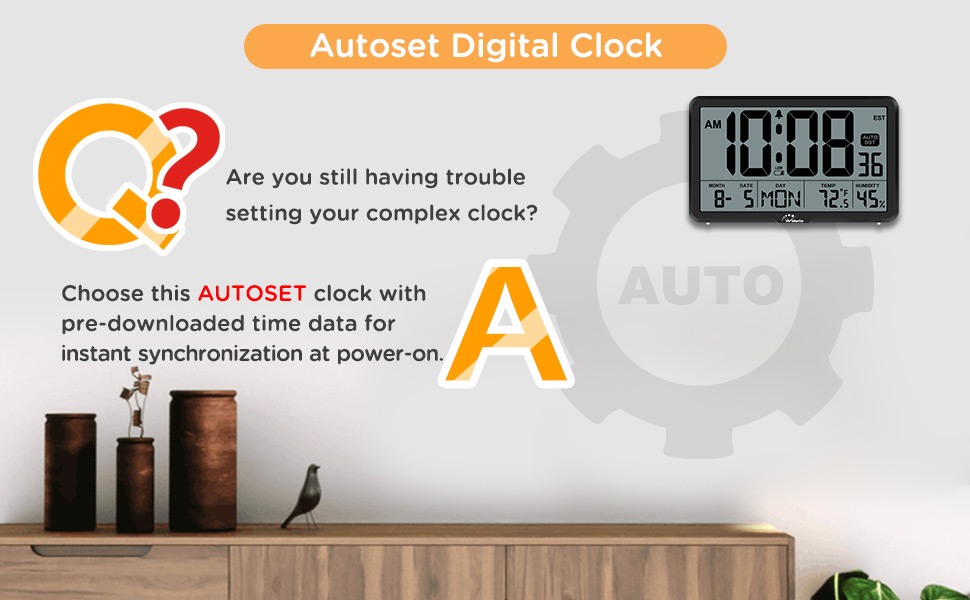 digital wall clock
