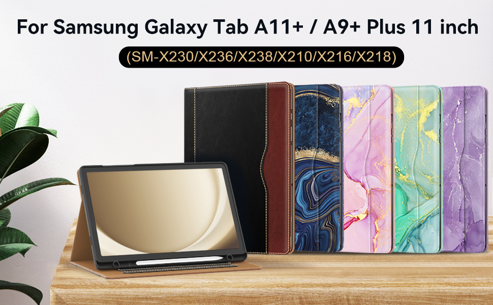 galaxy tab a11+ plus case pu leather