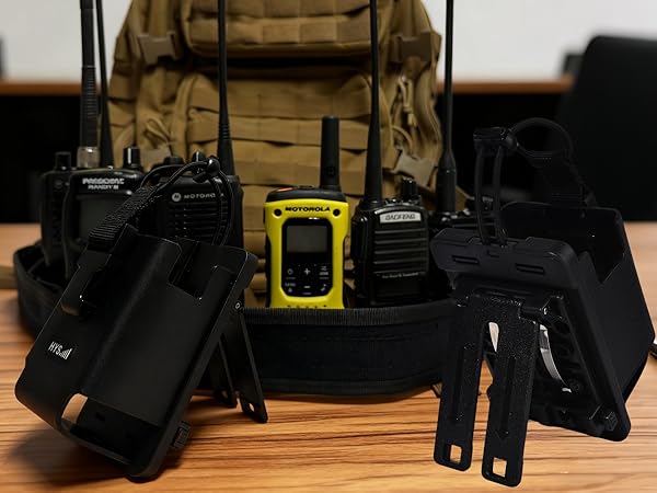 Handheld CB Radio Holster, MOLLE Radio Tactical Pouch/Universal Amateur Radio Nylon Holster Holder