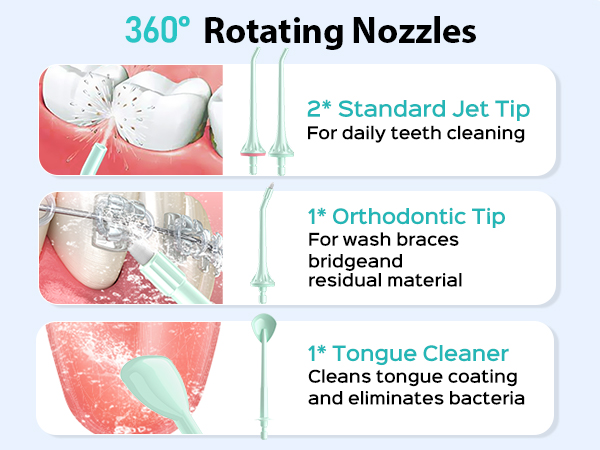 water dental flosser pick teeth cordlss portable Hilo dental con agua, recoge los dientes